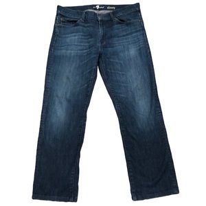 7 for all Mankind Slimmy Dark Slim Straight Jeans 33X28